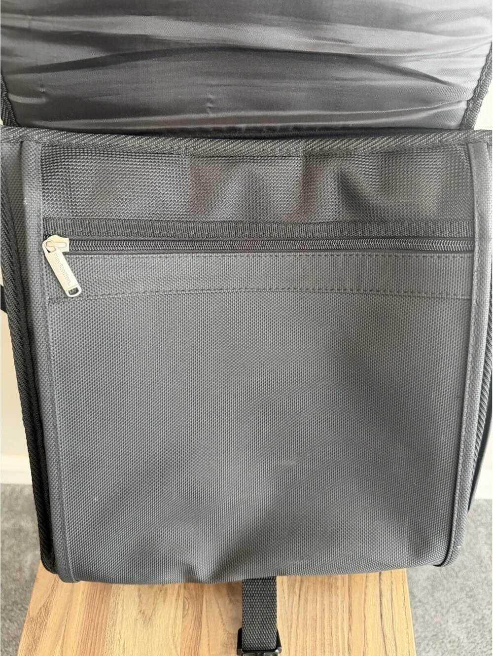 Vtg Sony PlayStation Messenger Travel Bag Carry Case PS1 PS2 Strap Black EUC